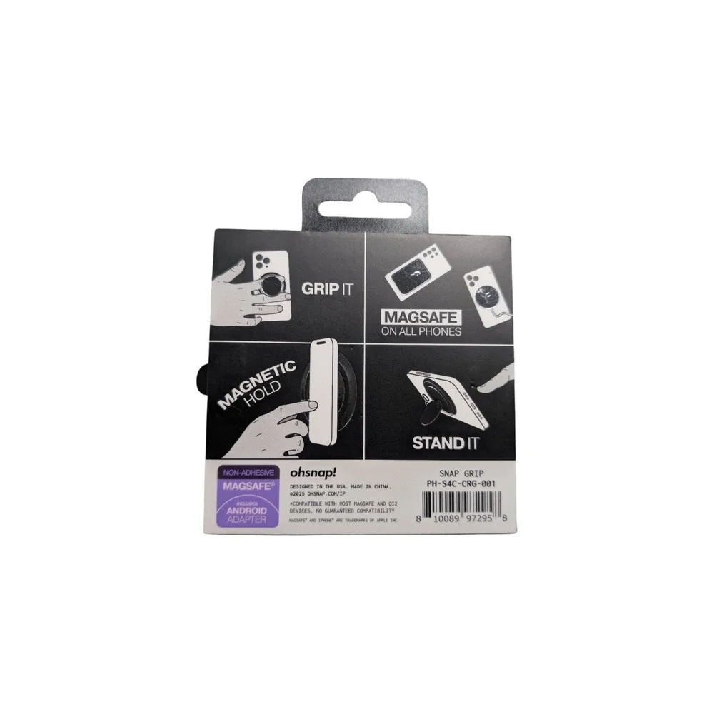 Gg1-O OhSnap Magnetic UltraThin Grip & Stand Magsafe Charge-thru Gator Fade